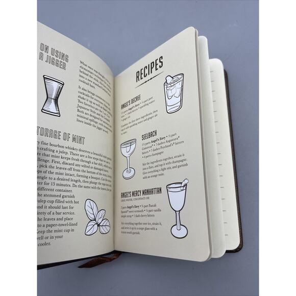 Owners Stock /ANGELS ENVY Whiskey Bourbon Tasting Bartender Bronze Notebook - Picture 5 of 10